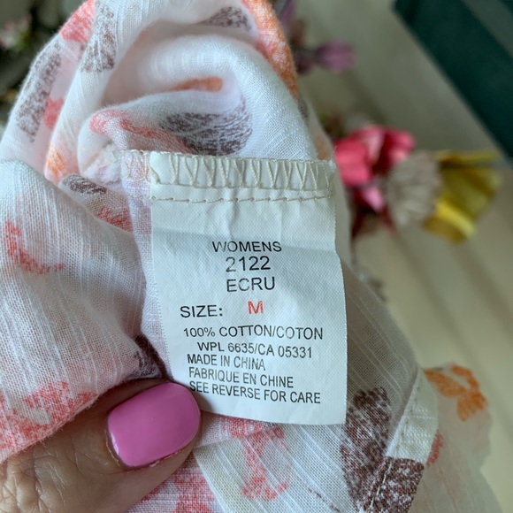 Woolrich | Floral Print Button Down Shirt - size M - Picture 7 of 8